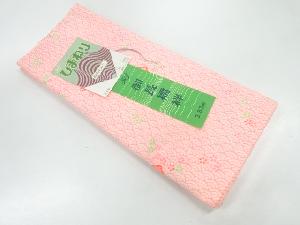 アンティーク　青海波に花模様長襦袢地反物